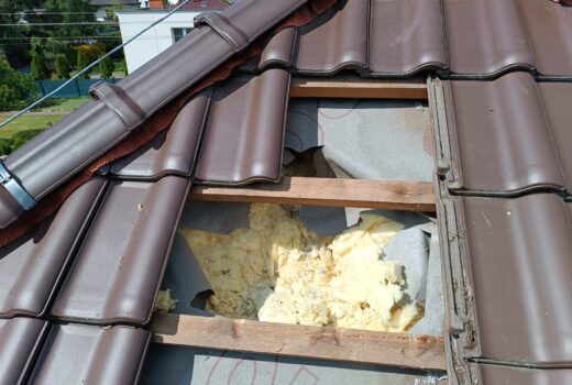 naprawa dachu po kunie